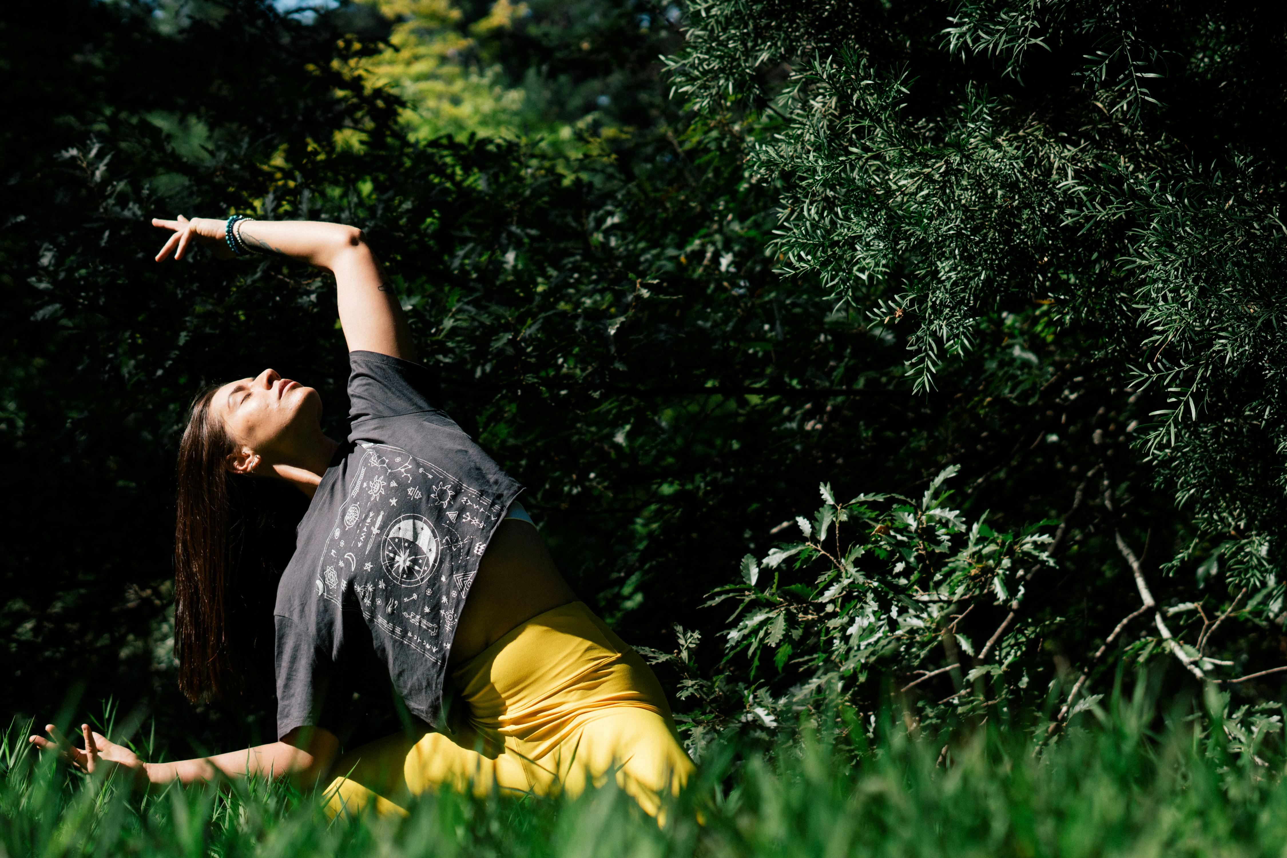 Woman Exercising Parighasana Gate Pose Yoga Silhouette Stock Photo -  Download Image Now - iStock