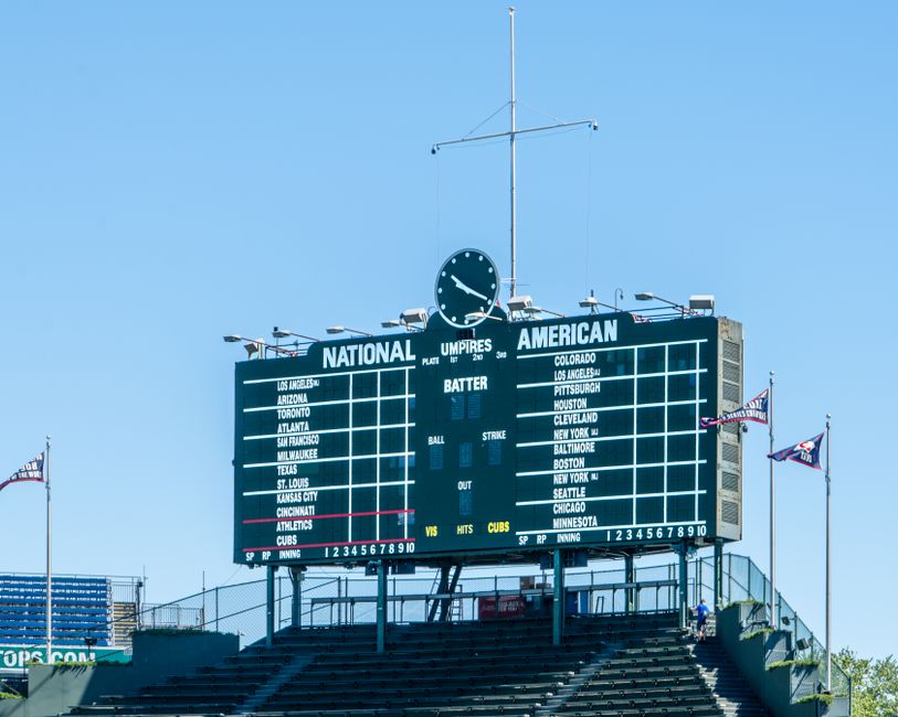 baseball scoreboard standings