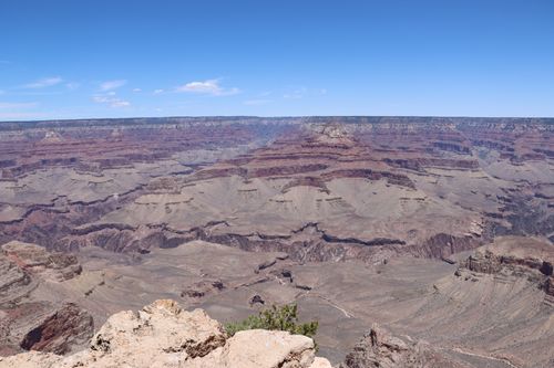 Free Stunning landscape of the Grand Canyon under a clear blue sky in Arizona. Stock Photo