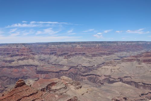 Free Magnificent view of the Grand Canyon with clear blue skies in Arizona, USA. Stock Photo