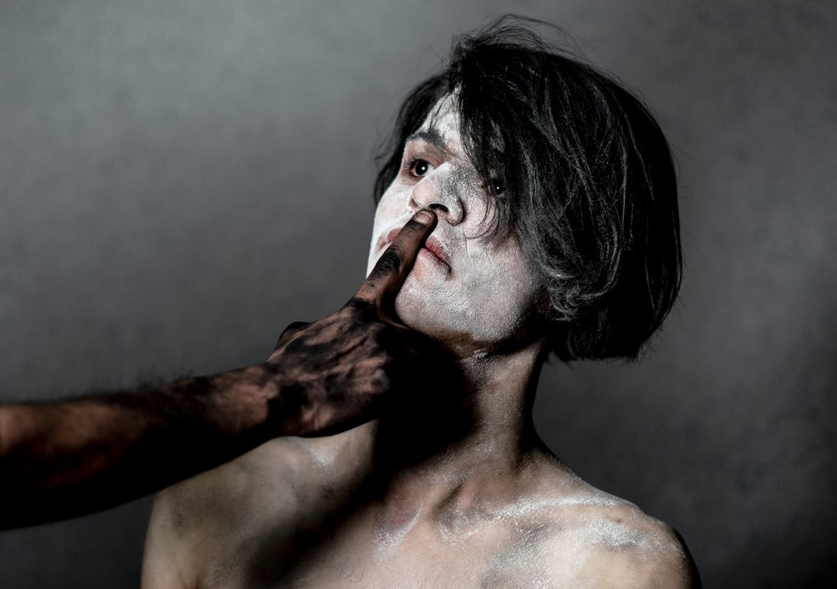 Before and after concept showing processed foods on one side and berries and whole foods on the other