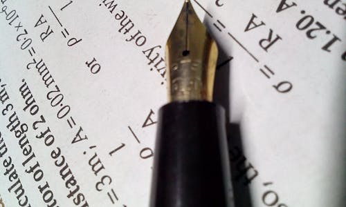Free stock photo of fountain pen, pen, study Stock Photo
