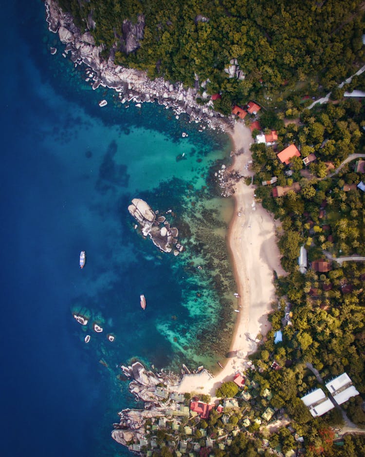 Top View Photo Of Beach