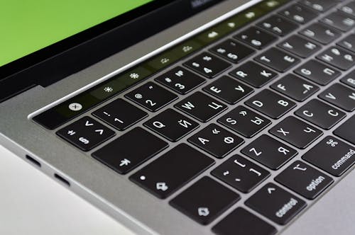 Free Close-Up Photo of MacBook Keyboard Stock Photo