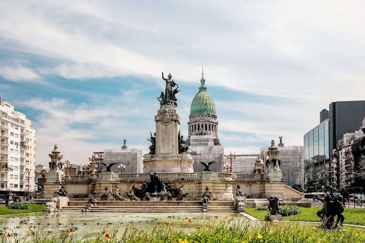 Person walking outdoors for exercise in an urban park