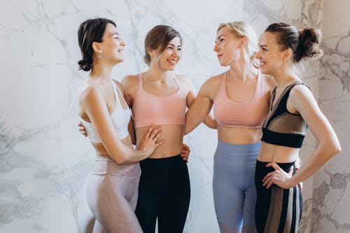 Free Group of Fit Female Friends Stock Photo