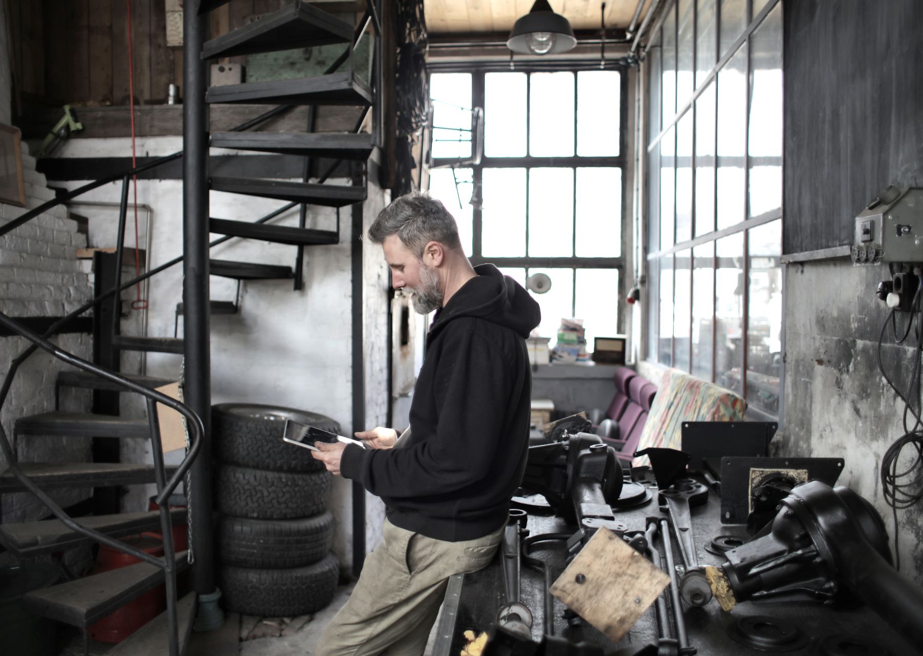 Professional removals crew at work — house clearance Plean