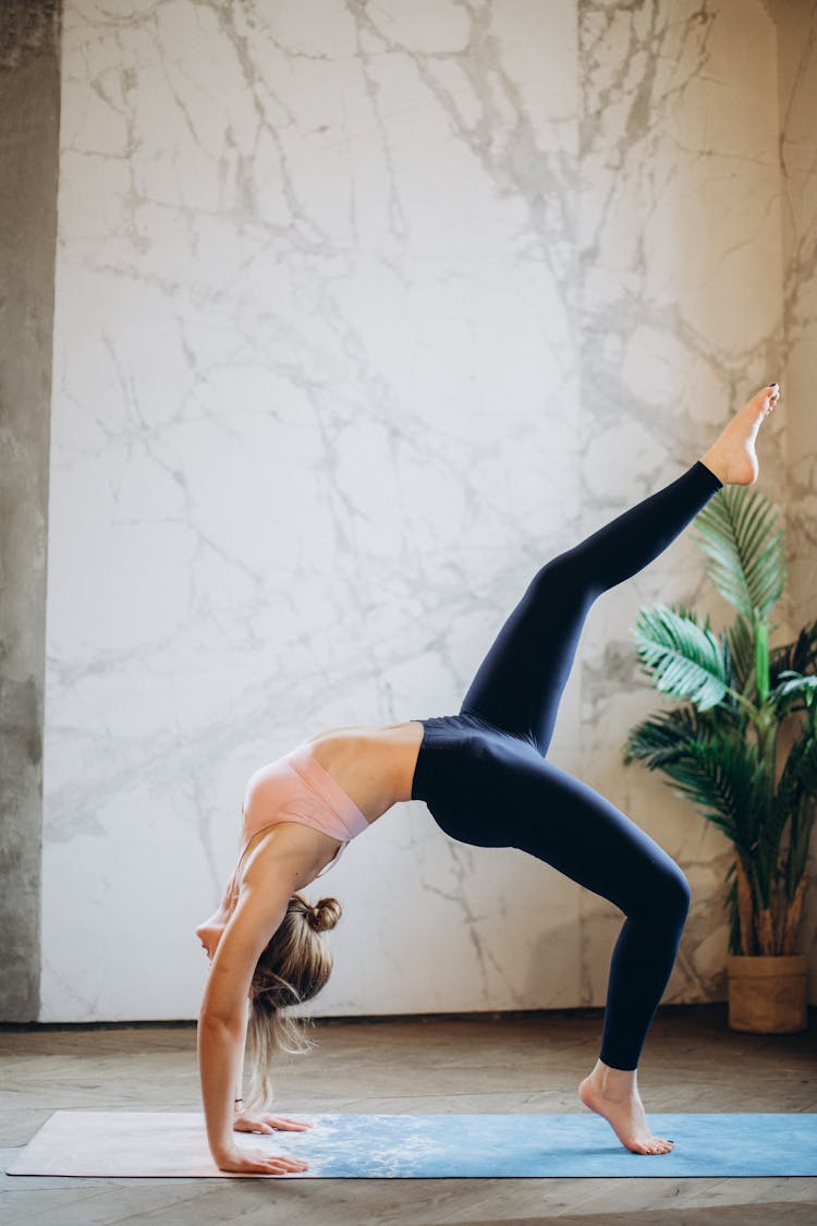 Woman Practicing Yoga