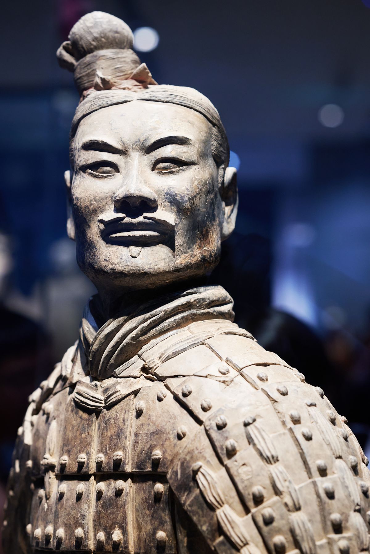 古代中国の武人像のイメージ