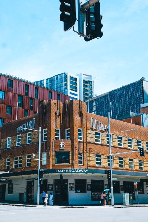 Free Iconic Bar Broadway with modern buildings in Sydney, Australia. Stock Photo