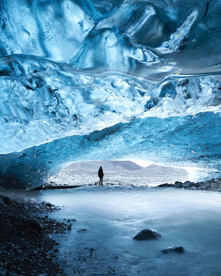 Man In Ice Cave