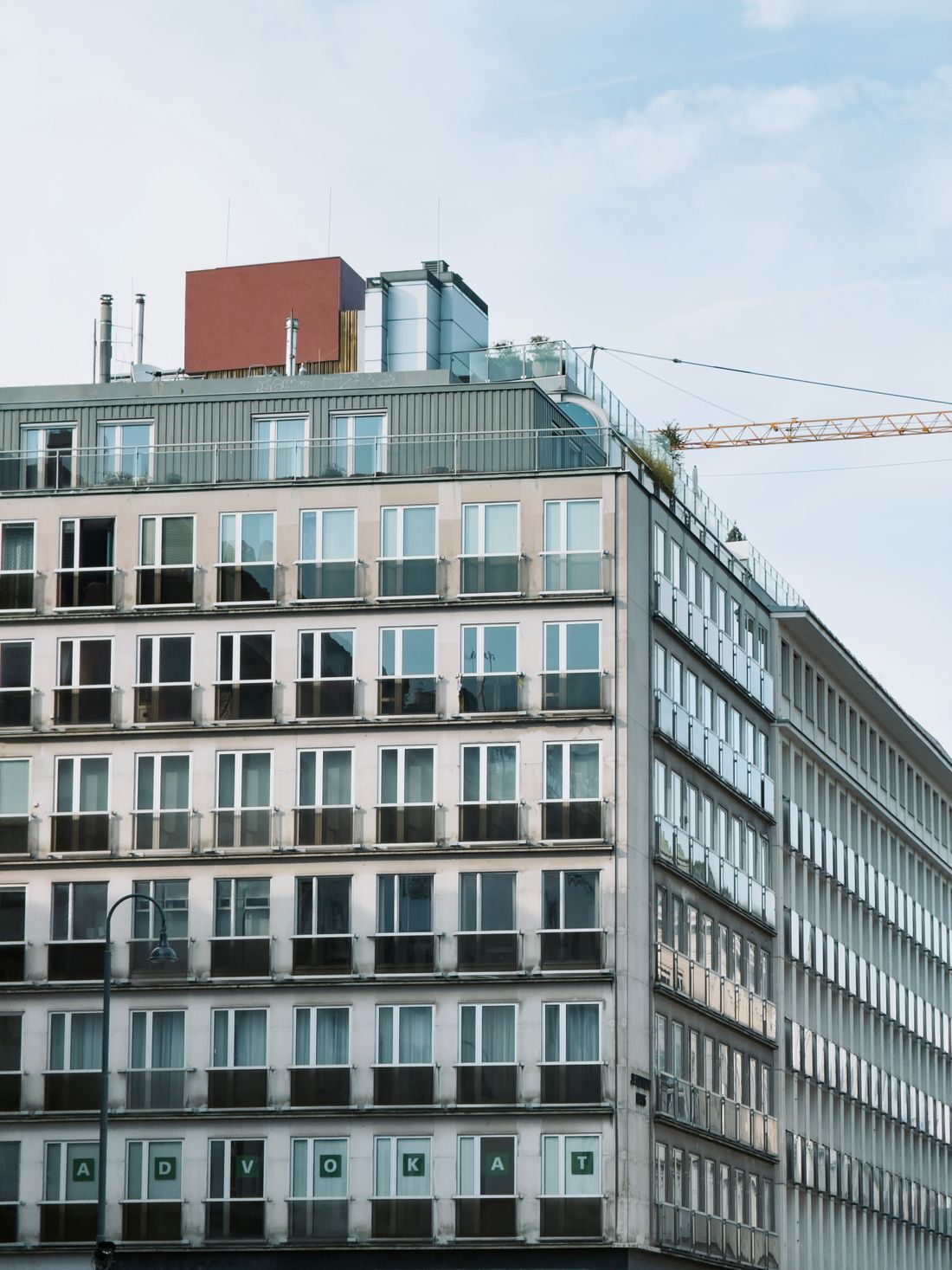 Modern office building designed with building information modeling