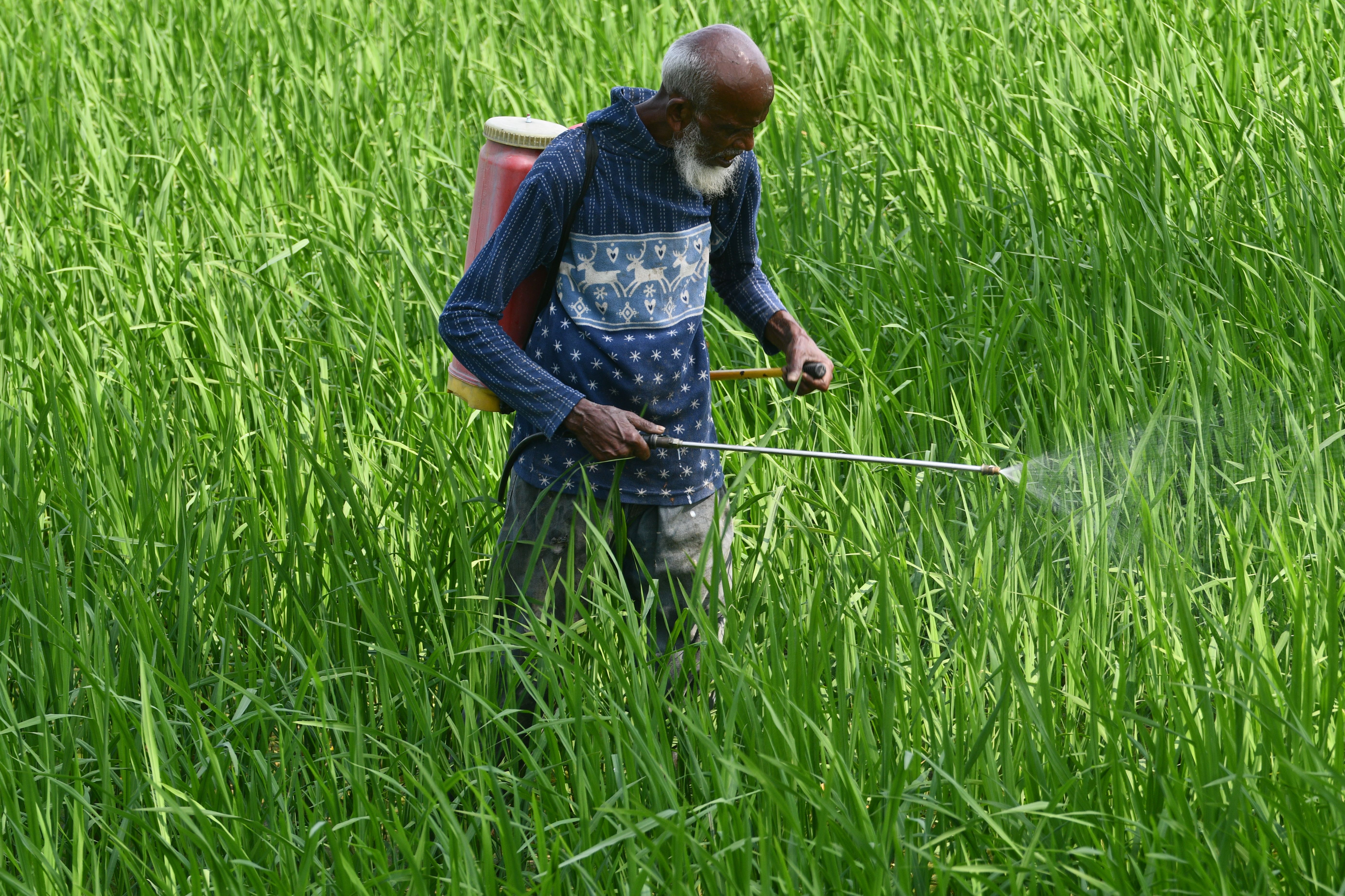 Uitschuifbare sproeier in actie