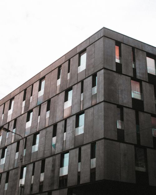 Free Contemporary architecture featuring sleek facade in Ostrava, Czechia. Stock Photo