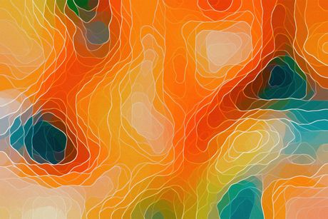 Colorful topographic abstract pattern — photo by kdadan97 on Pexels