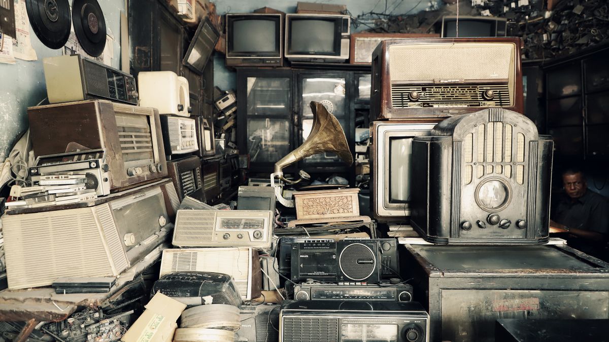 古いテレビの画面(イメージ)