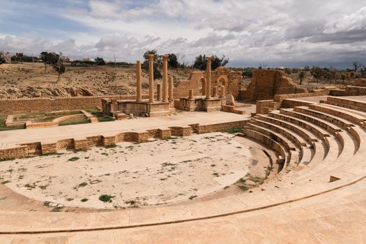 Explore the ancient Roman amphitheater ruins in Tunisia, showcasing historic architecture and a glimpse into the past.