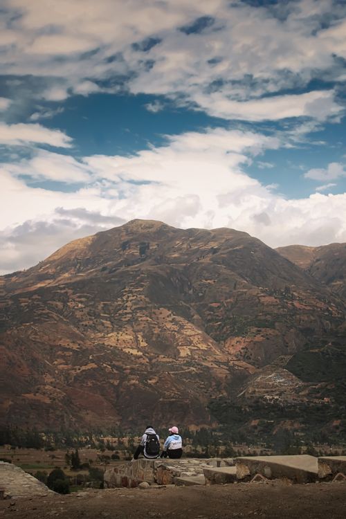 Free Captivating mountain view from Huaraz, Áncash, Peru. Stock Photo