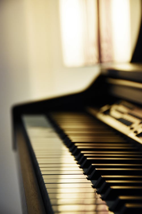 Close-Up Shot of a Grand Piano 