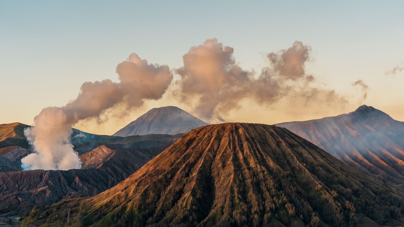 Mount bromo at sunrise east java, Guinea