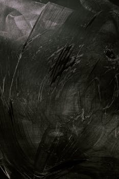 这幅抽象艺术作品引人入胜，融合了黑暗与未来主义元素，设计富有动感