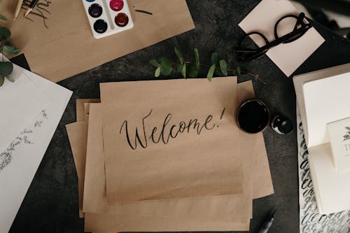 Brown Envelope With Happy Birthday Text