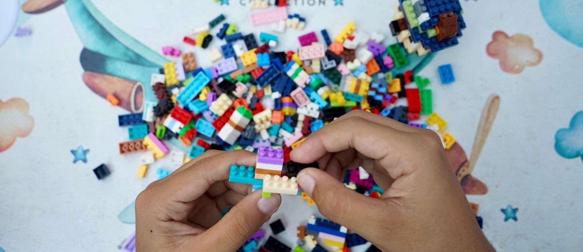 Piezas de Lego de colores