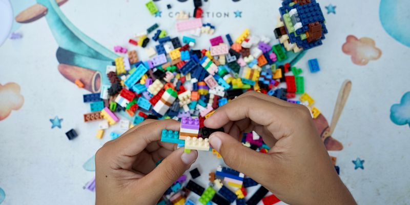 Piezas de Lego de colores