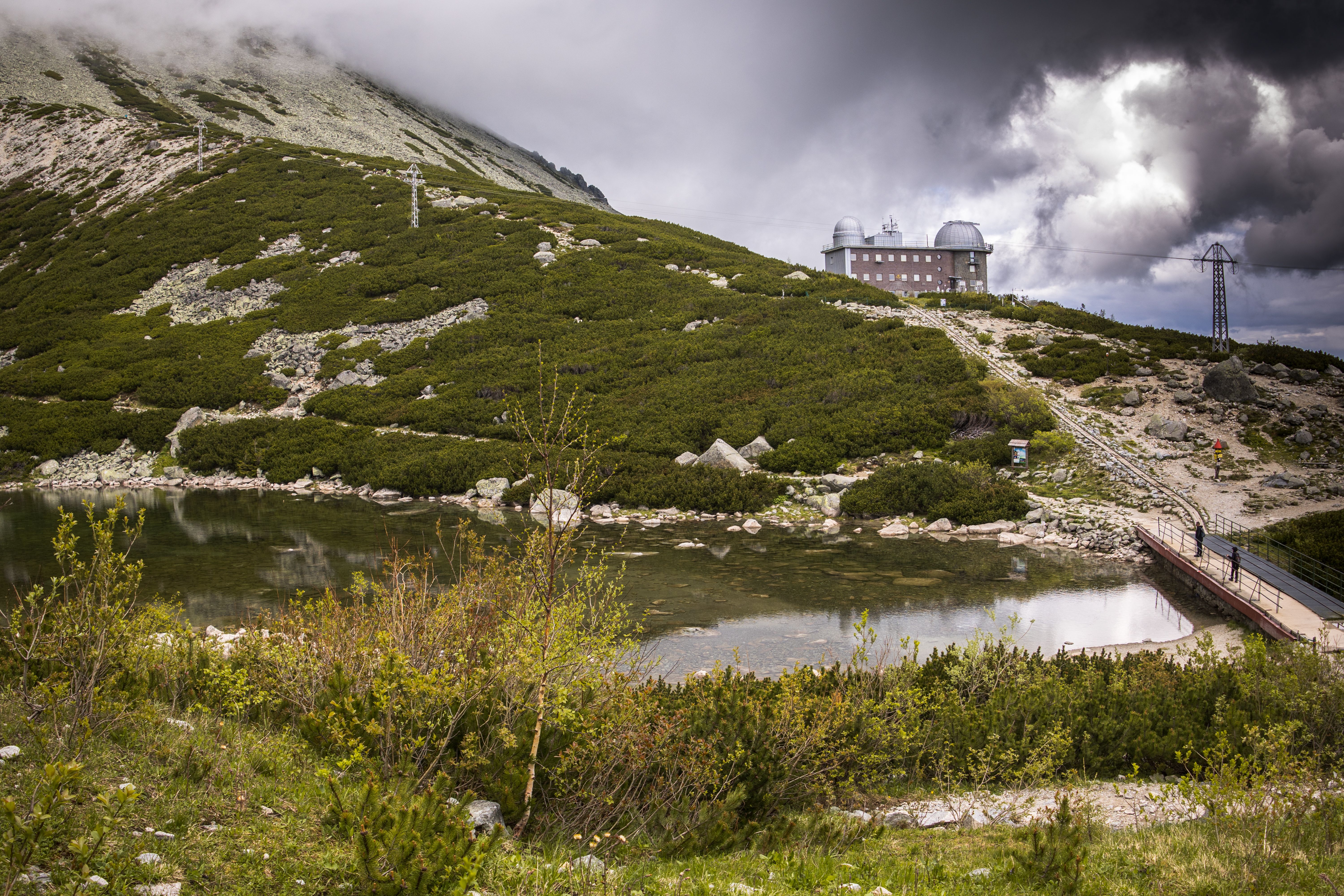 Afternoon thunderstorm developing over the mountains in Slovakia