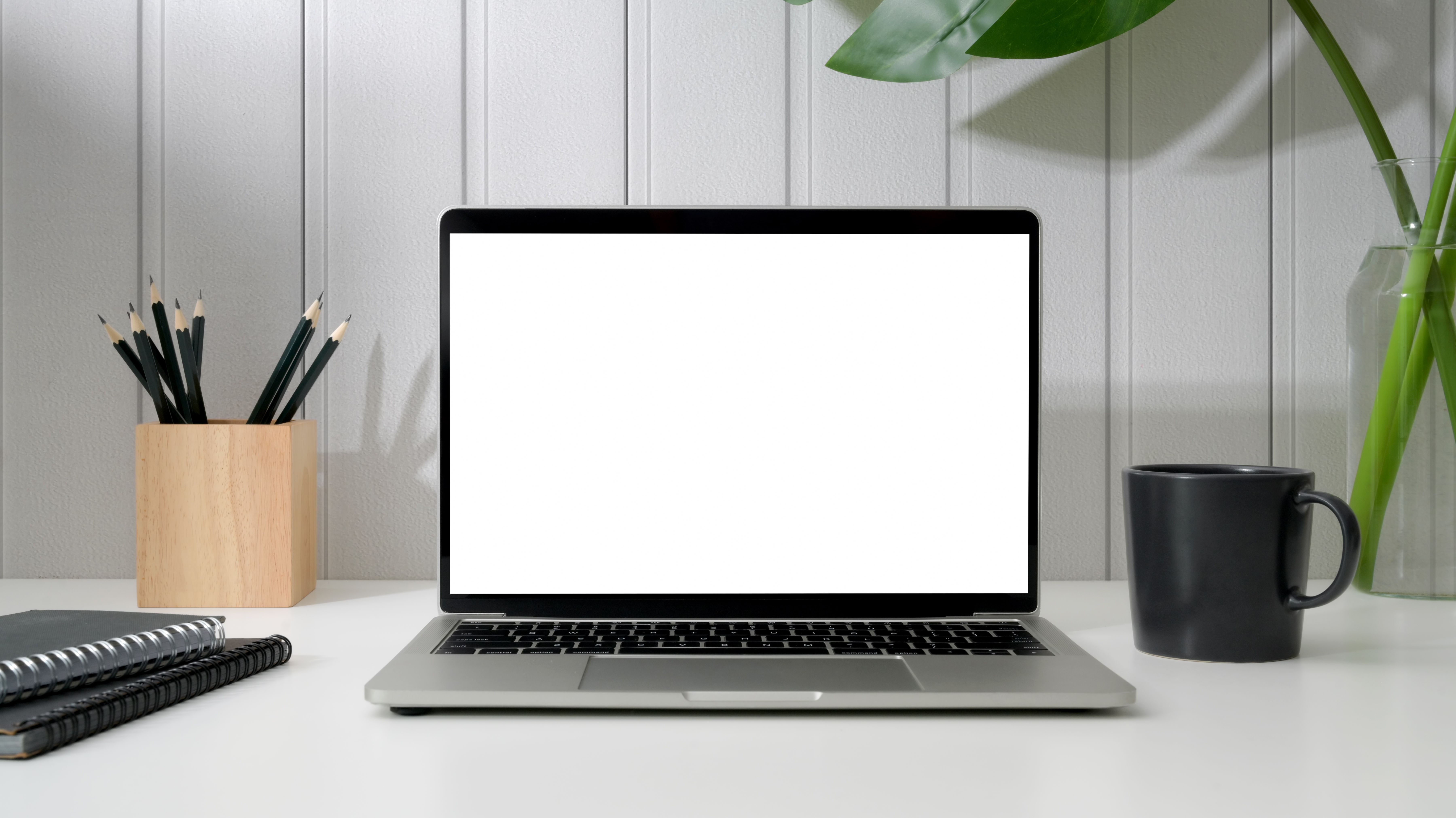 white-and-black-laptop-computer-free-stock-photo