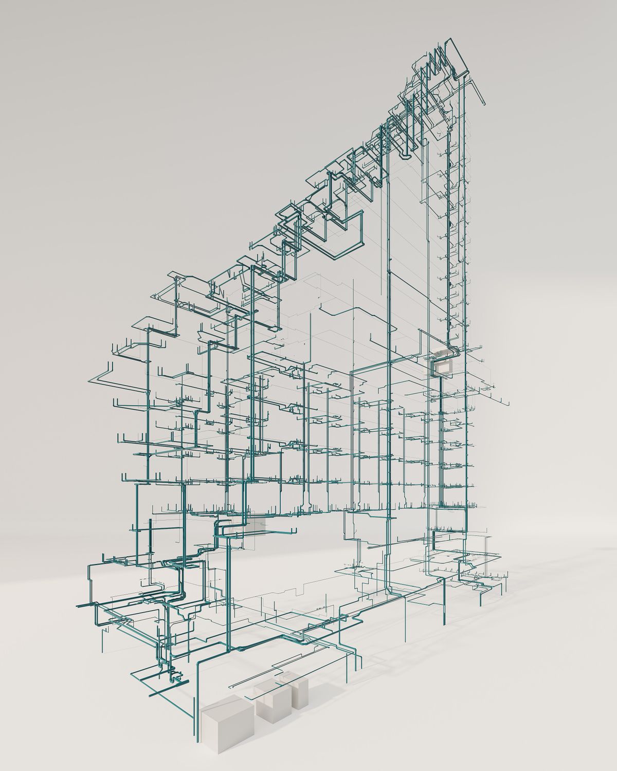 Reality capture point cloud of a building