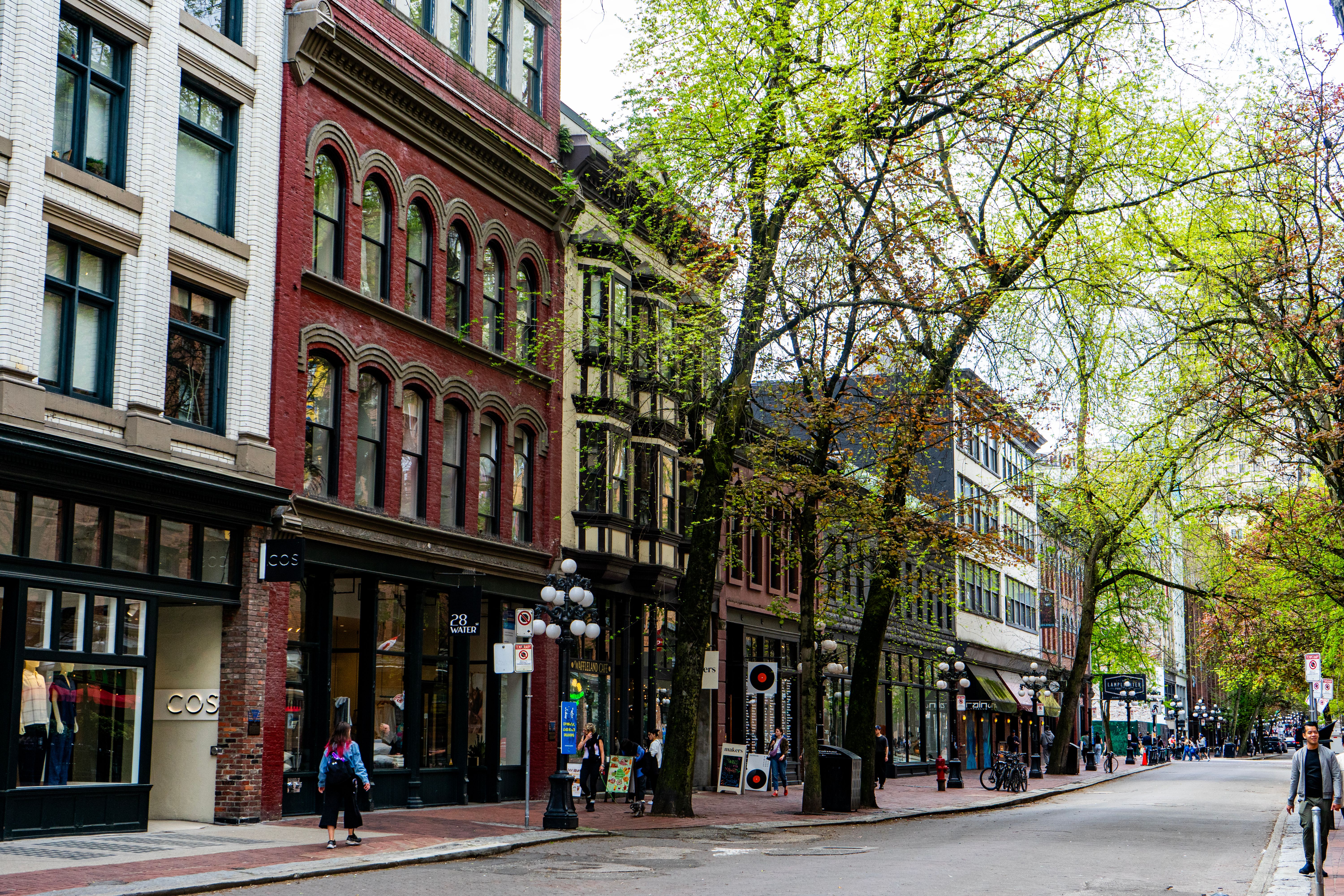 Historic Gastown Street in Vancouver, Canada