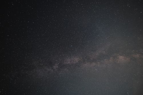Free Capture of the Milky Way stretching across a clear, starry night sky. Stock Photo