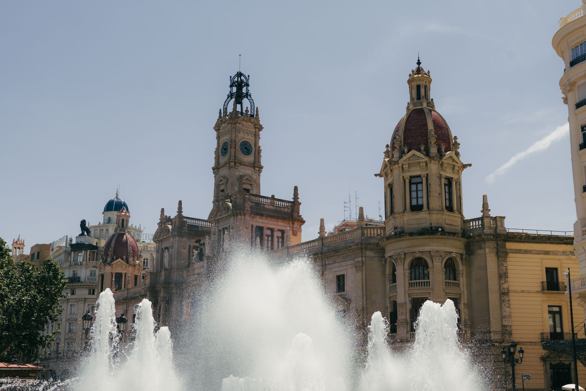 La plaza del Ayuntamiento de Valencia