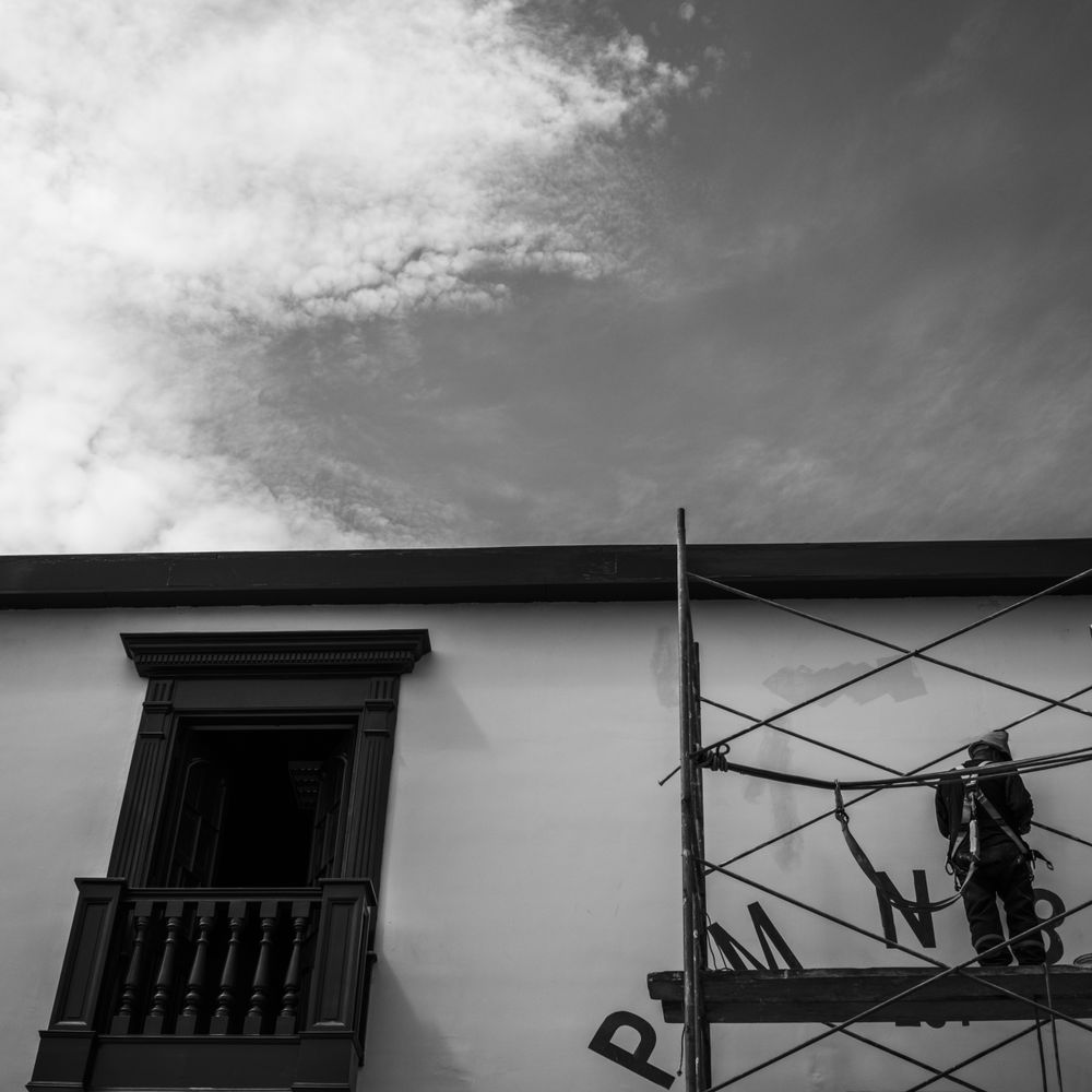 Painters and Decorators in Frognal — careful masking before painting begins