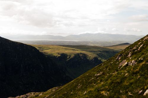 Free Breathtaking view of rolling hills and valleys in Killarney, Ireland, showcasing natural beauty. Stock Photo