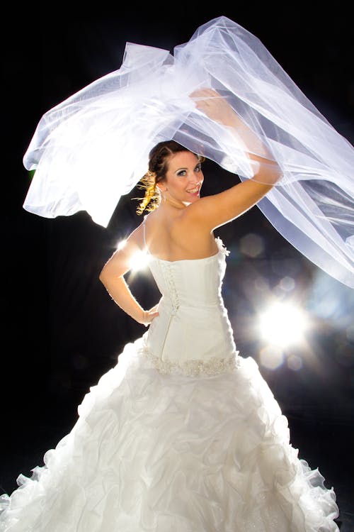 Woman In White Wedding Dress