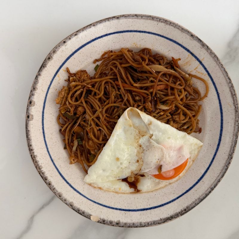 Leftover Rice and Egg Fried Noodles