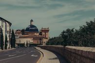 Charming view of the Basilica de la Virgen on a sunny day, Valencia, Spain.