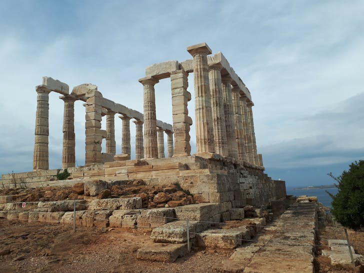 Ancient historic stone construction of Acropolis