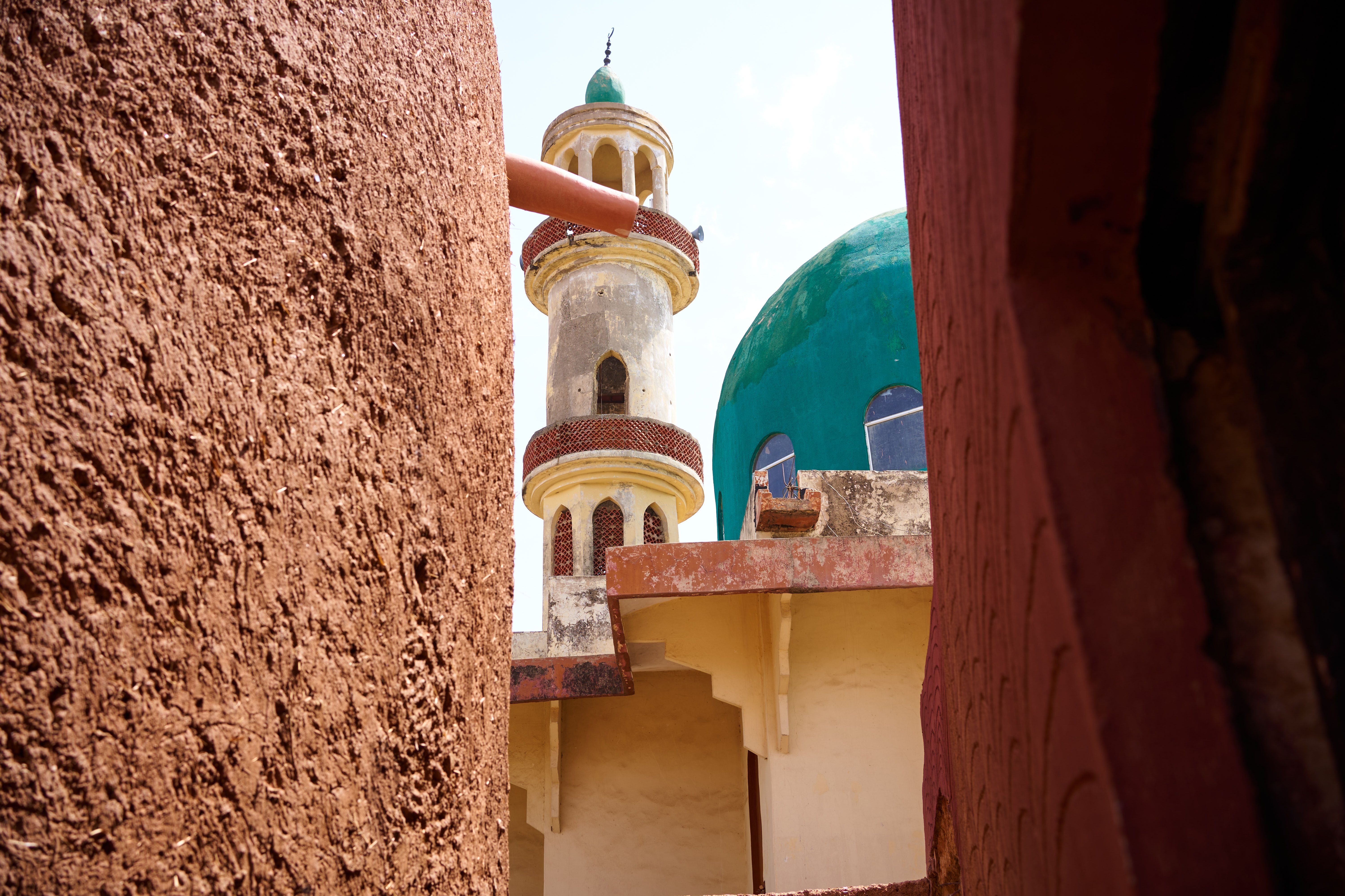 Vibrant mosque architecture in kano nigeria, Mali
