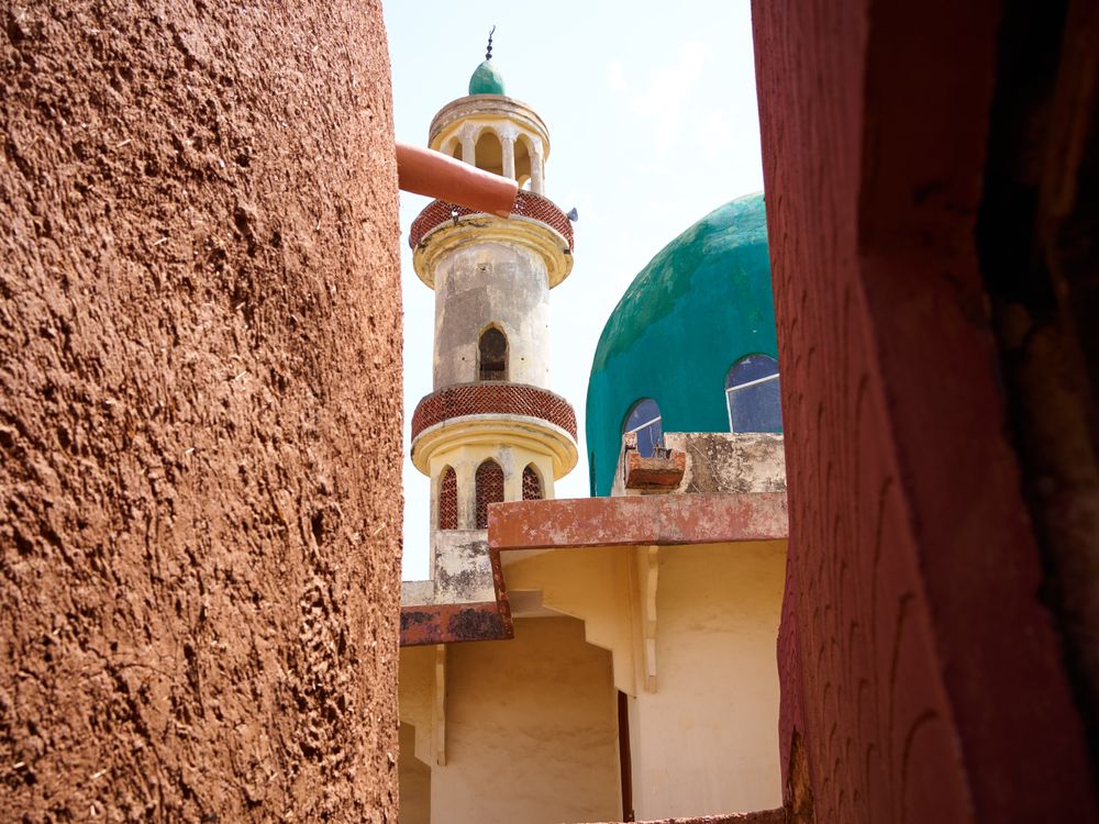 Vibrant mosque architecture in kano nigeria, Mali
