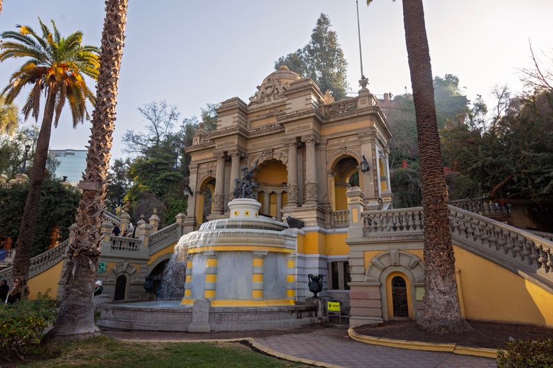 Santa Lucía Hill fountain terrace in Santiago, Chile