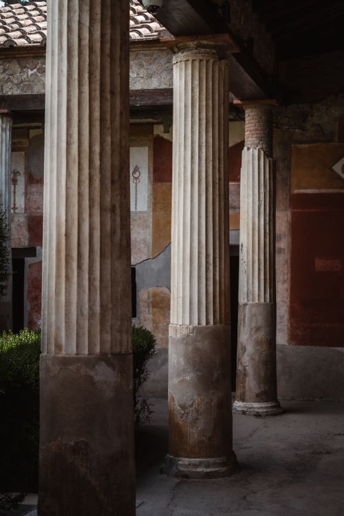 Ancient Roman Temple Ruins in Pompeii Italy · Free Stock Photo