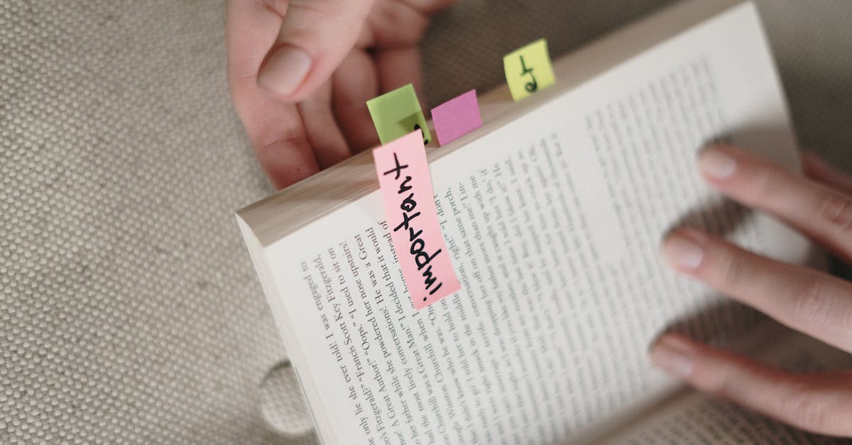 Book With Sticky Notes · Free Stock Photo