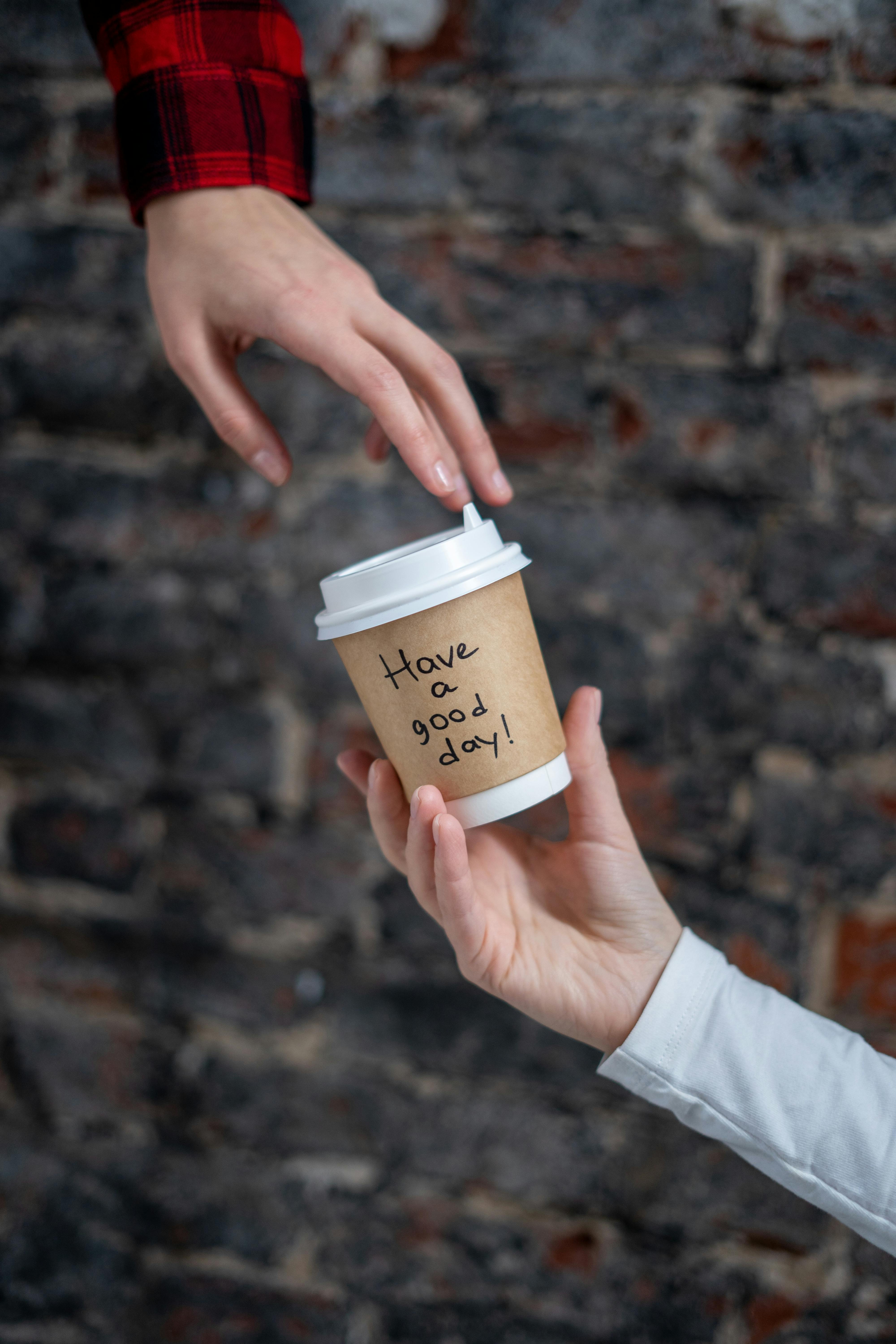 Person Holding A Paper Cup · Free Stock Photo