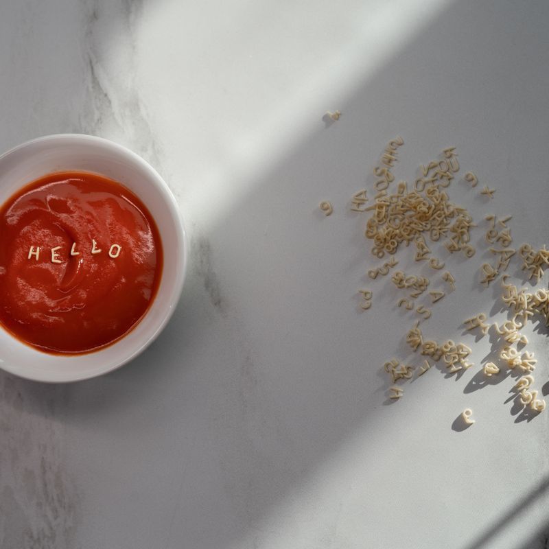 30-Minute Roasted Red Pepper and Tomato Noodle Soup