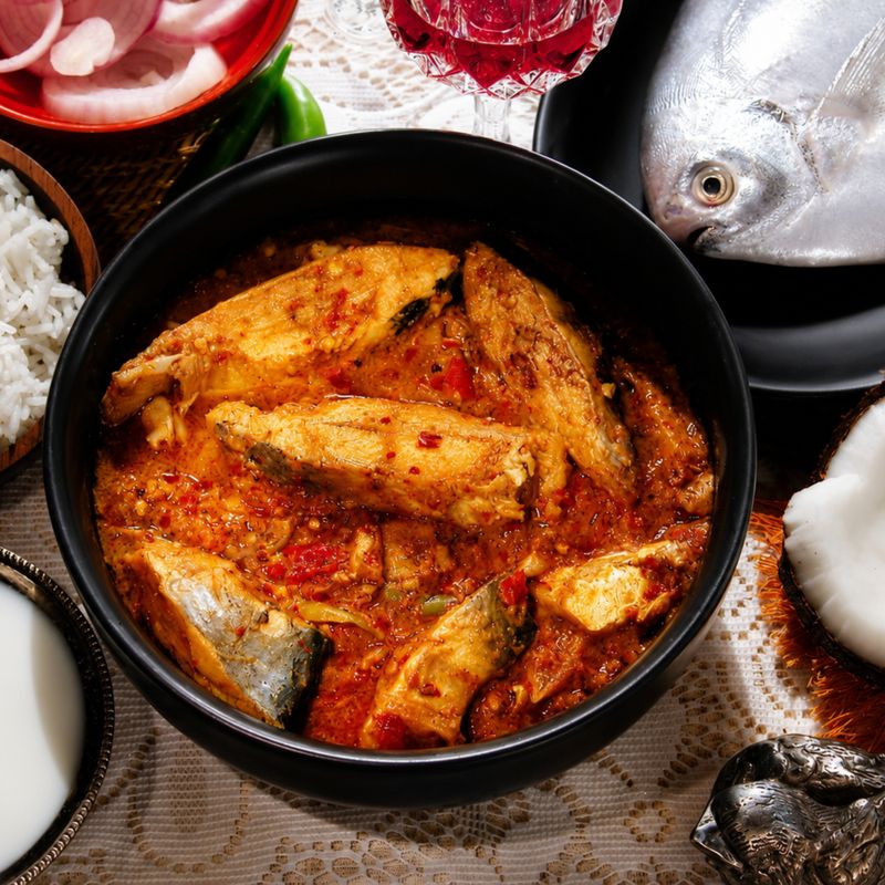 Indian Coconut Chili Paste Seafood Marinade
