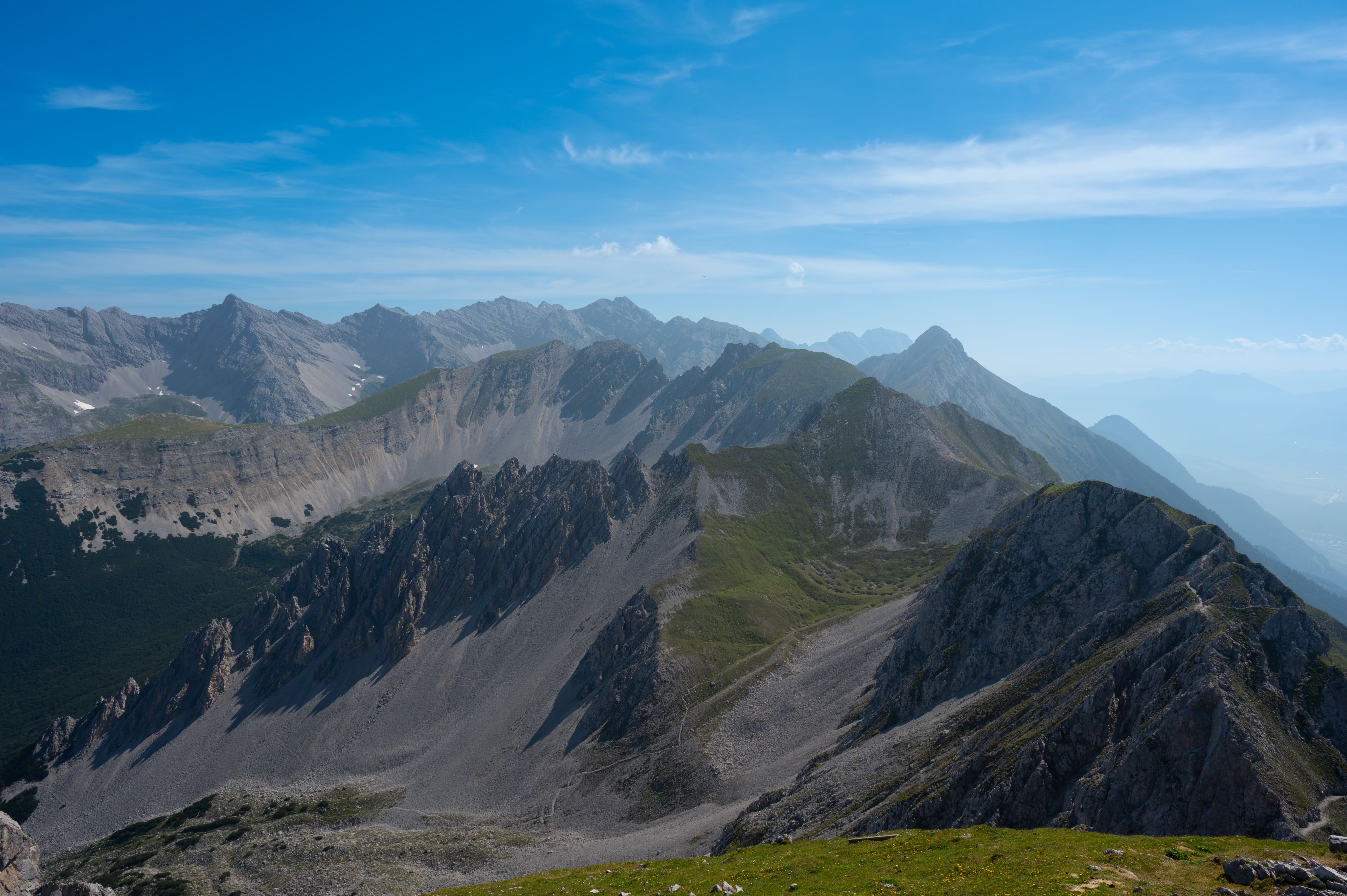 Alpine mountain ridge at dawn — photo by Robert Nyulasi on Pexels