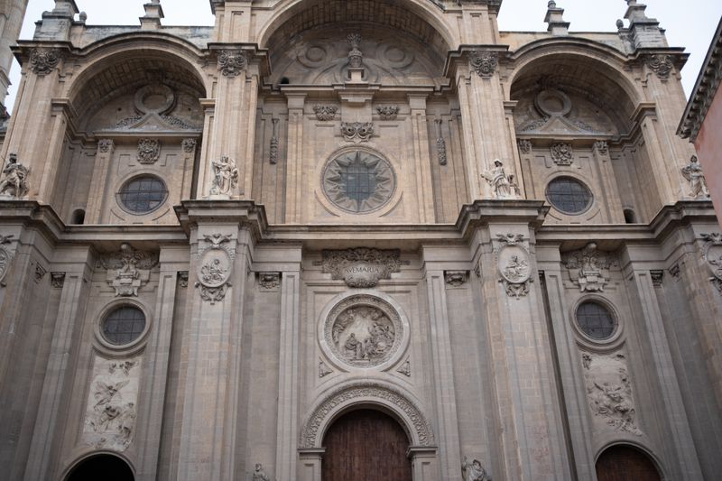 Renaissance facade of Granada Cathedral